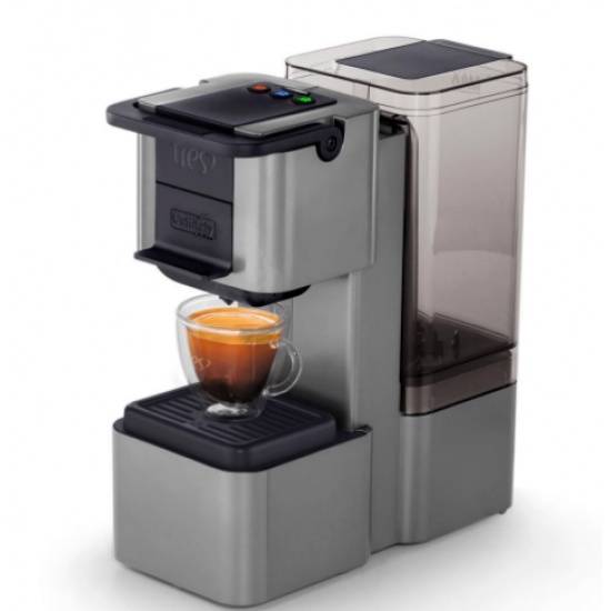 Cafeteira Pop Plus Prata, Reservatório de Água 0,96 Litros, Tecnologia Italiana Caffitaly Tres FU 196601