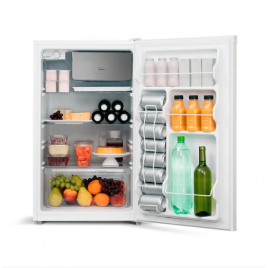 Frigobar Midea MRC12B 124 Litros Função Freezer e Refrigerador Congelador Compartimento Extra Frio Gaveta Transparente Para Frutas FU 196713