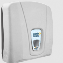 Dispenser para Papel Toalha Interfolhas NOBRE CITY - cinza/branco GO 33650