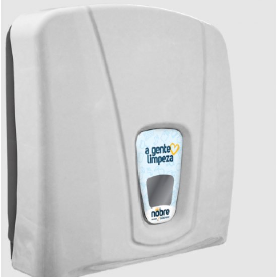 Dispenser para Papel Toalha Interfolhas NOBRE CITY - cinza/branco GO 33650