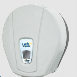 Dispenser para Papel Higiênico Rolão NOBRE CITY - branco/cinza GO 33651