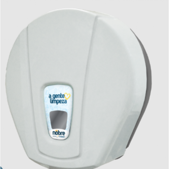 Dispenser para Papel Higiênico Rolão NOBRE CITY - branco/cinza GO 33651
