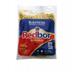 Atilho Latex Amarelo nº18 PCT 1000g c/ 1.200 un Redbor BR 35622