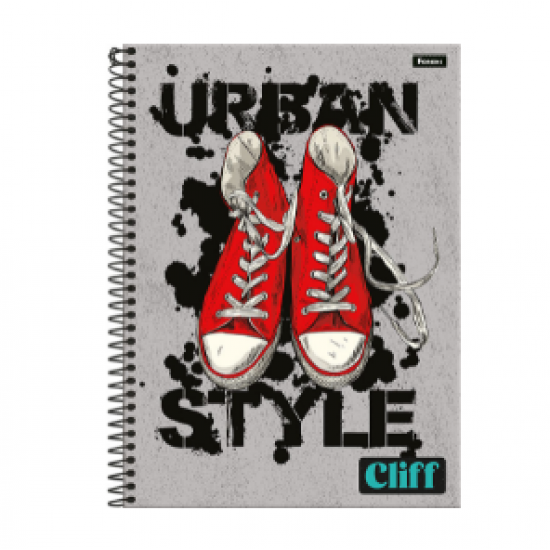 Caderno Cliff  80Fls Pct c/ 4un Foroni BR 55804