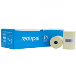 Bobina Térmica Amarela 48g 80x40m Cx c/10un 21591 Regispel BR 65590