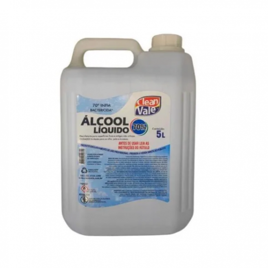 Álcool Gel 70% Bombona 5litros Clean Valle