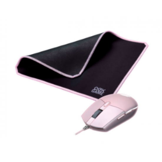 MOUSE GAMER COMBO ARYA MC104 ROSA C/MOUSE PAD 48.7350 OEX BR 41602