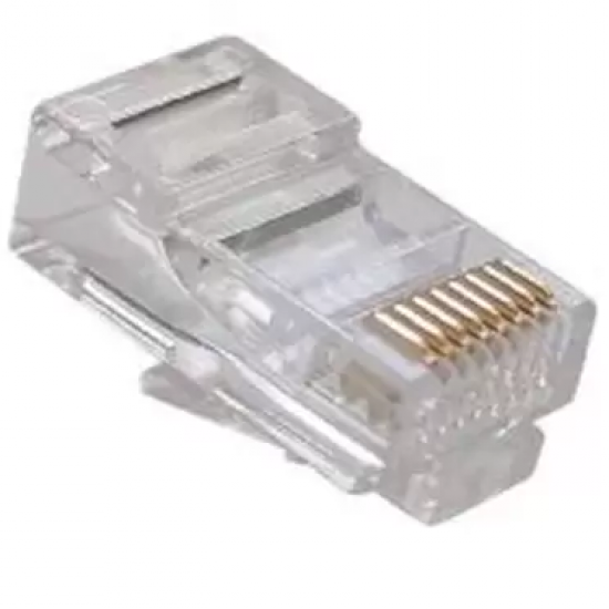 Conector  RJ45 8x8 Cat 5E Embalagem C/100 Chipsce BR 51584