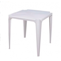 Mesa Plástica Branca Mor