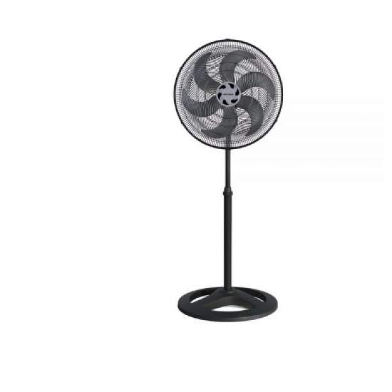 Ventilador de Coluna Preto 50cm Turbo 6 Pás Oscilante Ventisol VE 3852