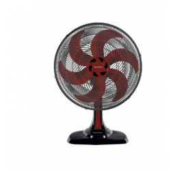 Ventilador de Mesa Vermelho Turbo 50cm 6 Pás Oscilante Ventisol VE 4200