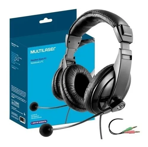  Headset Microfone Gamer Aulas P2 PH049  Multilaser